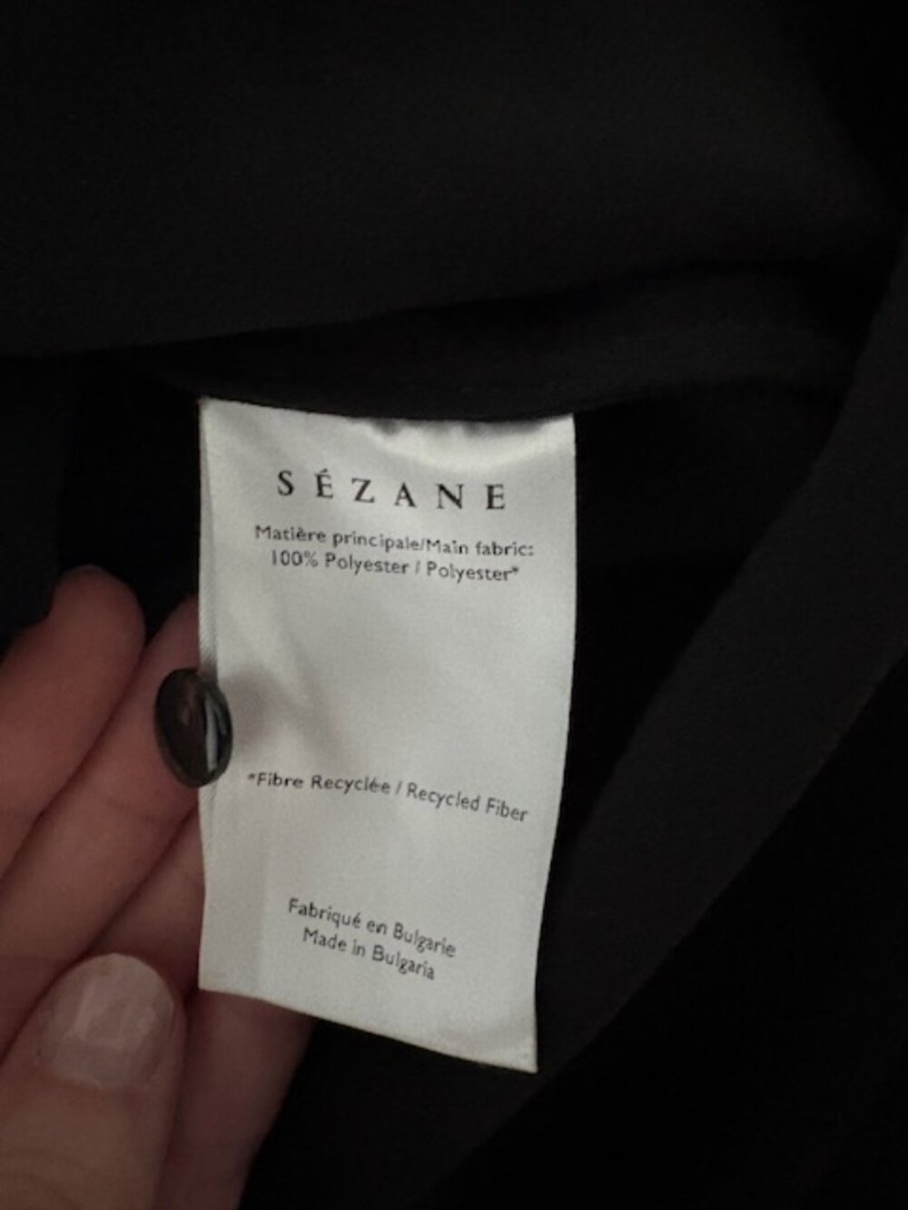 Sezane Lily Dress Black Mini LBD - Picture 6 of 8